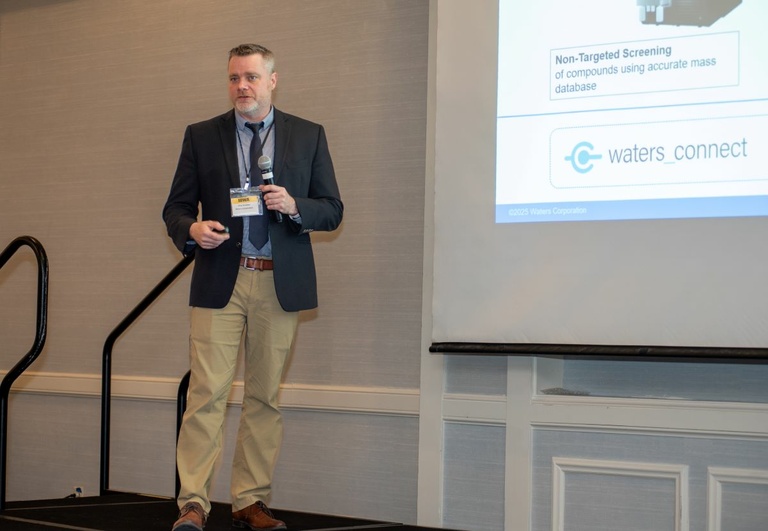 A person giving a presentation